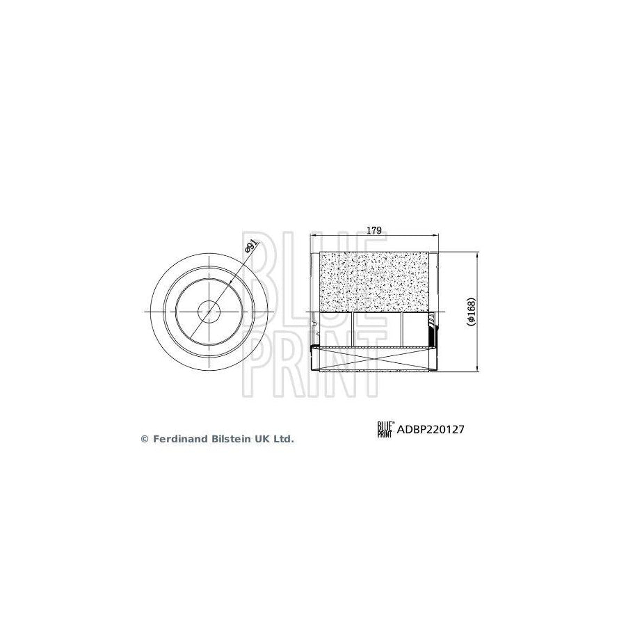 Blue Print ADBP220127 Air Filter