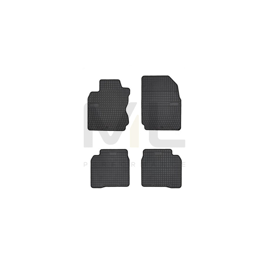 FROGUM Tailored 0453 Floor mat set for NISSAN Note I (E11, NE11) Elastomer, Front and Rear, Quantity: 4, Black | ML Performance Car Parts