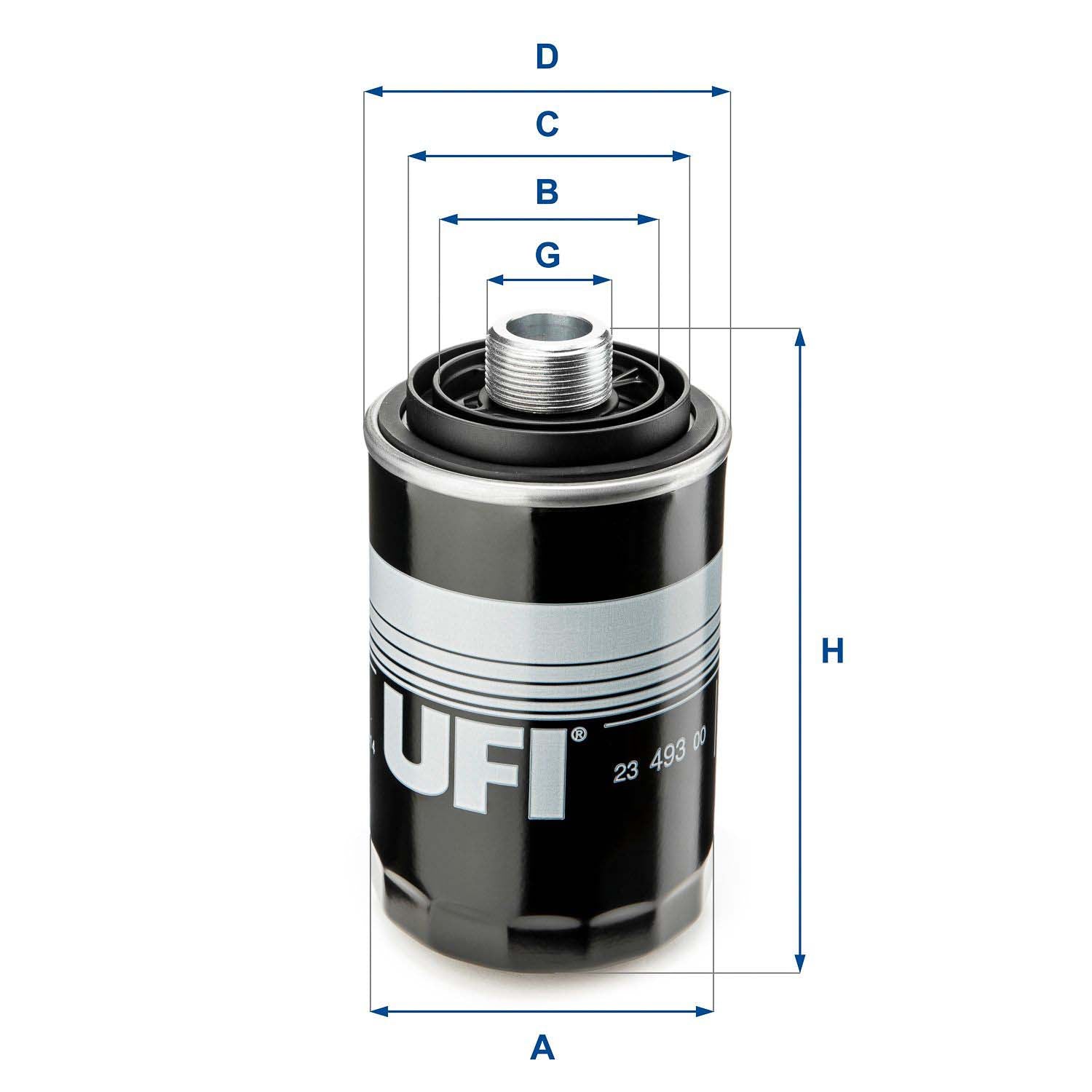 UFI 23.493.00 Oil Filter