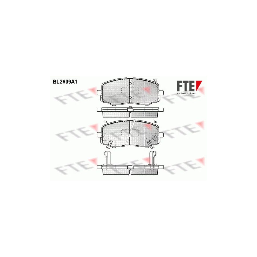 Fte 9010856 Brake Pad Set For Hyundai I20 I Hatchback (Pb) | ML Performance UK Car Parts