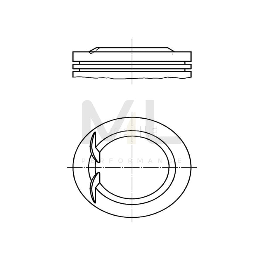 MAHLE ORIGINAL 038 53 01 Piston 83,2 mm | ML Performance Car Parts