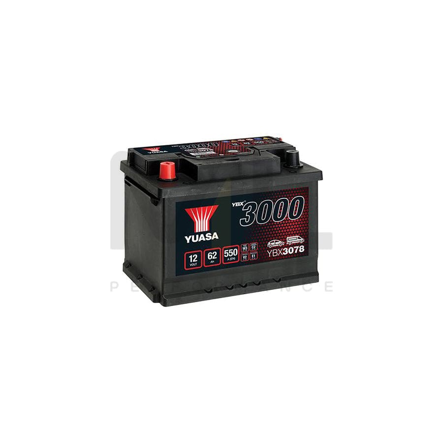 Yuasa YBX3078 12v 62Ah SMF Battery | ML Performance UK Car Parts