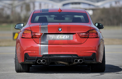 Rieger 00088057 BMW 4 Series F32 F33 F36 Rear Diffuser 3 | ML Performance UK Car Parts