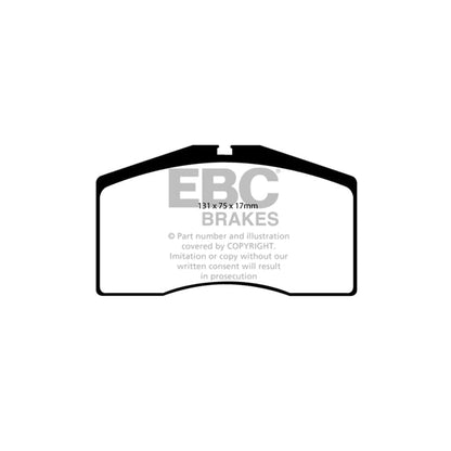 EBC PD03KF987 Porsche 968 Yellowstuff Front Brake Pad & Plain Disc Kit - Brembo Caliper 2 | ML Performance UK Car Parts