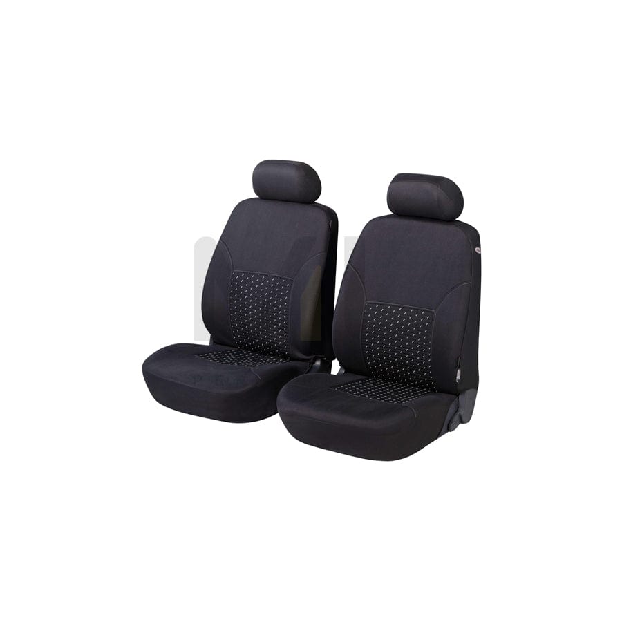 WALSER DotSpot 11938 Car seat cover Black/Grey, Polyester, Front | ML Performance Car Parts