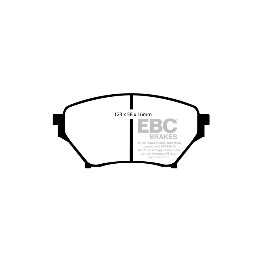 EBC DP21452 Mazda MX5 Mk2 Greenstuff Front Brake Pads - Akebono Caliper 2 | ML Performance UK Car Parts