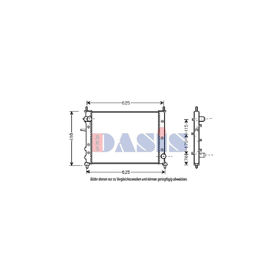 AKS Dasis 080007N Engine Radiator | ML Performance UK