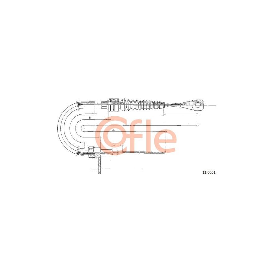 COFLE 11.0651 Throttle Cable for VW TRANSPORTER | ML Performance UK Car Parts