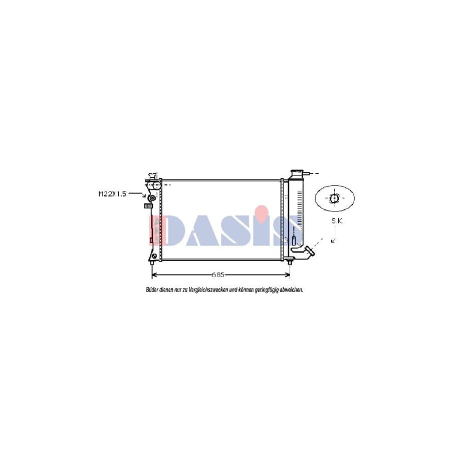 AKS Dasis 080010N Engine Radiator | ML Performance UK