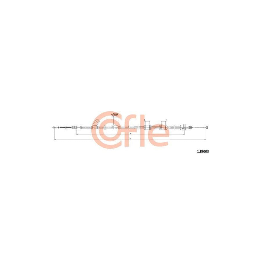 Cofle 1.Ki003 Hand Brake Cable