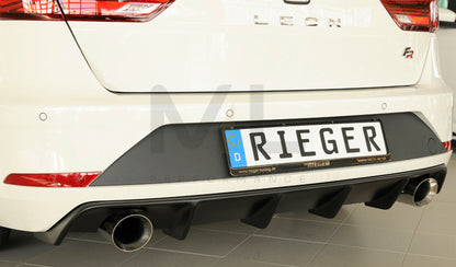 Rieger 00027036 SEAT 5F Leon FR Rear Diffuser 3 | ML Performance UK Car Parts