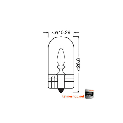 NEOLUX BULB  W3W N505 24V W2.1X9.5D UNV1