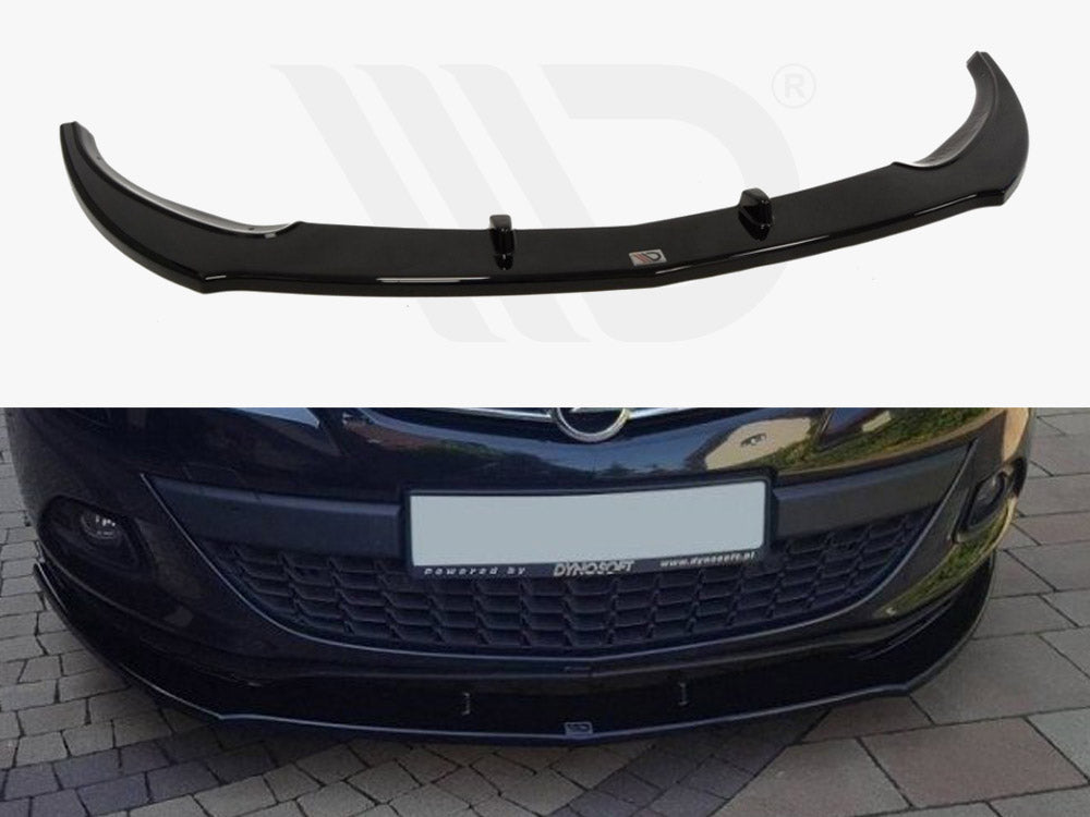 Maxton Design OP-AS-4-GTC-FD1T Front Splitter Opel Astra J Gtc | ML Performance UK Car Parts