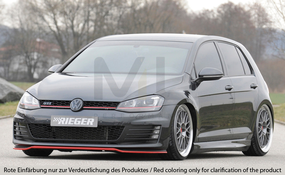 Rieger 00059570 VW Mk7 Golf Front Splitter (GTI & GTD) 6 | ML Performance UK Car Parts