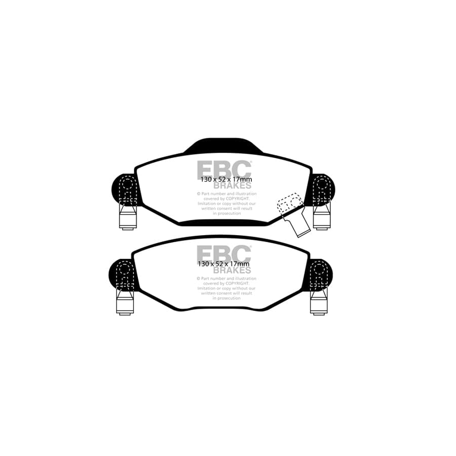 EBC PDKF2019 Toyota Yaris (XP10) Ultimax Front Brake Pad & Plain Disc Kit 2 | ML Performance UK Car Parts