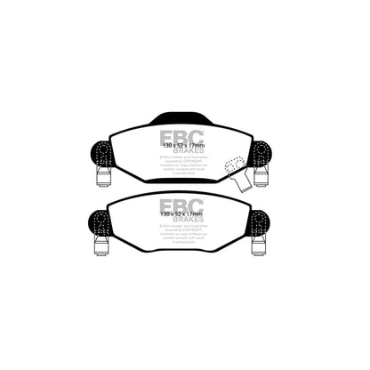 EBC PDKF2019 Toyota Yaris (XP10) Ultimax Front Brake Pad & Plain Disc Kit 2 | ML Performance UK Car Parts