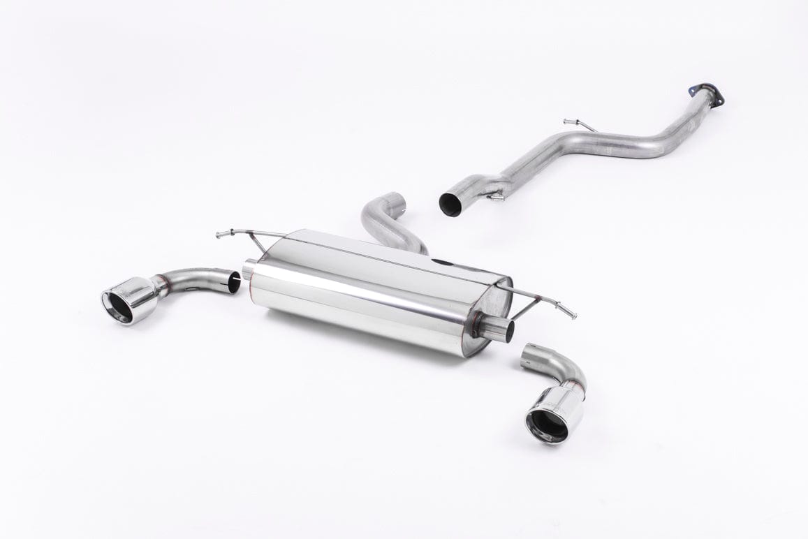 MillTek SSXFD042 Ford Focus Non-Resonated Cat-Back Exhaust with 100mm Jet Polished Trims