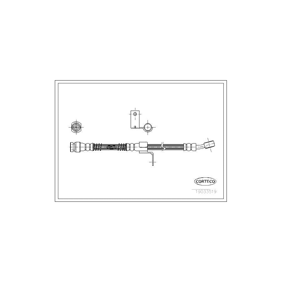 Corteco 19033519 Brake Hose For Hyundai Matrix (Fc) | ML Performance UK