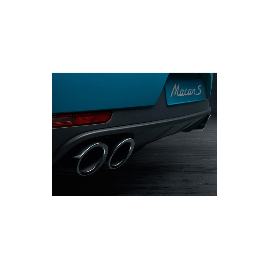 Genuine Porsche Exhaust Tail Pipes, In Black Porsche Macan Ii | ML Performance UK Car Parts