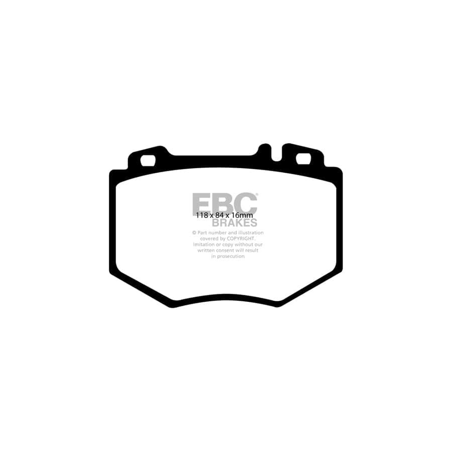 EBC PD02KF318 Mercedes-Benz C215 Redstuff Front Brake Pad & Plain Disc Kit - Brembo Caliper 2 | ML Performance UK Car Parts