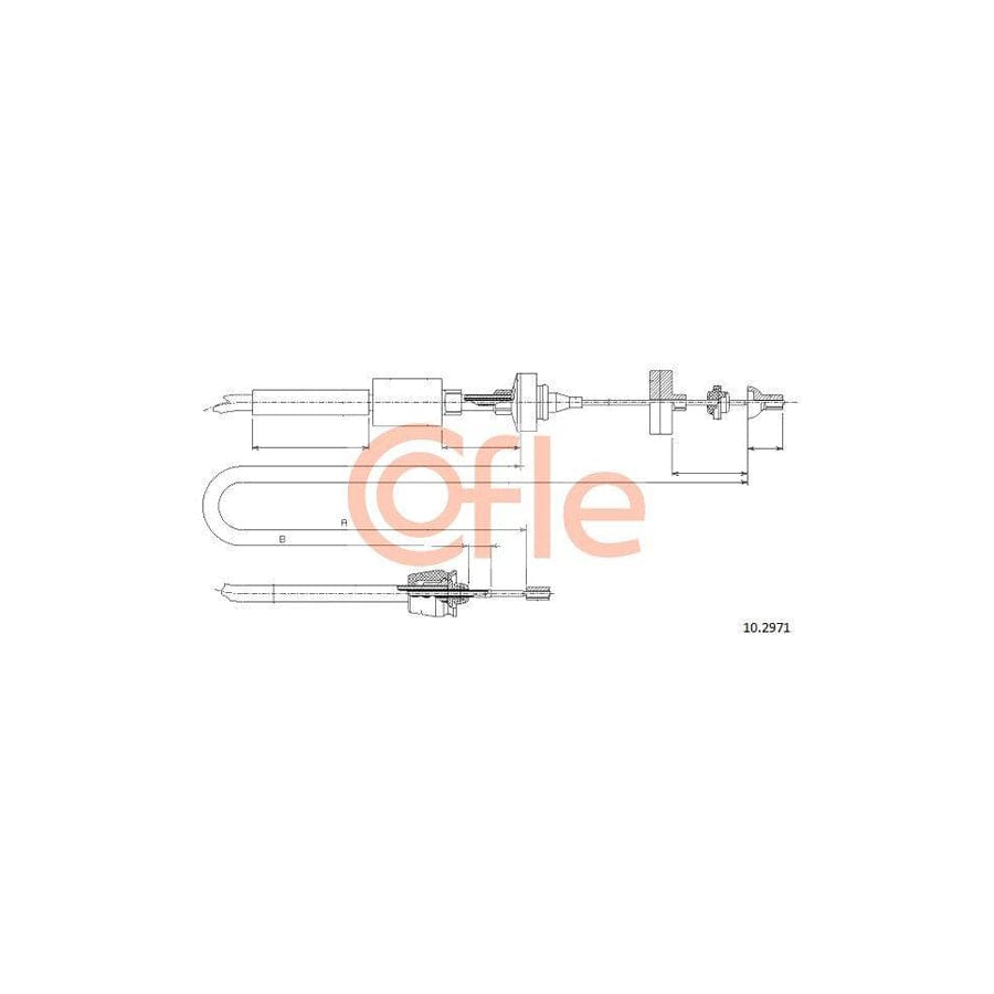 Cofle 10.2971 Clutch Cable