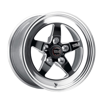 Weld 71LB-506B45A S71 Wheel 15x6.3 5x4.75 ET22 BS4.5 Black Center - Polished Shell