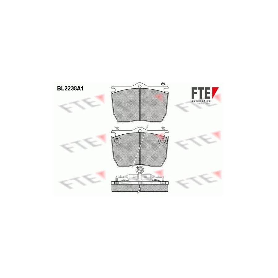 Fte BL2238A1 Brake Pad Set | ML Performance UK Car Parts