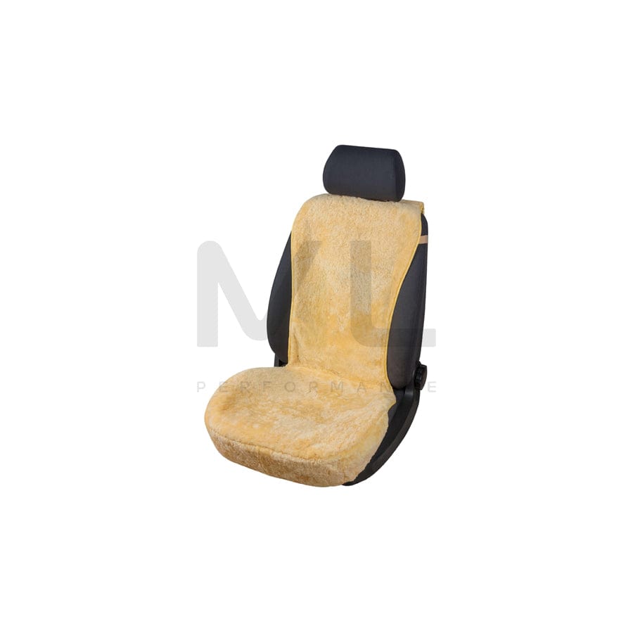 WALSER Vogue 20102 Car seat cover Beige, Sheepskin, Front | ML Performance Car Parts