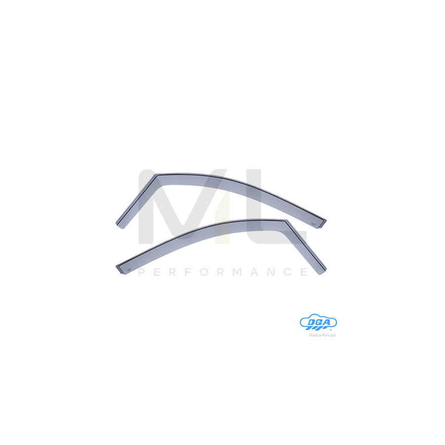 DGA 24049 Wind deflectors for VW CADDY Arrow direction, Front, inner | ML Performance Car Parts