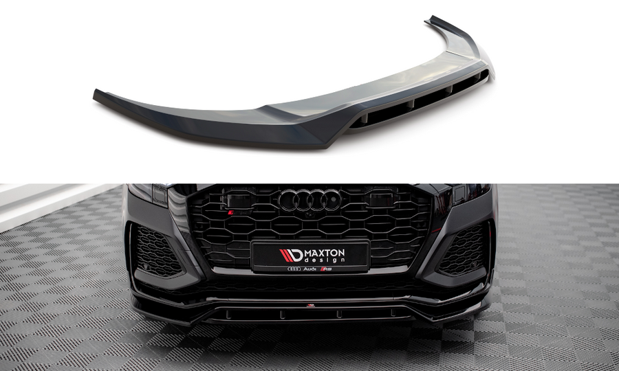 Maxton Design AU-RSQ8-1-FD3T+FD3RT Front Splitter V.3 Audi RSQ8 MK1 | ML Performance UK Car Parts