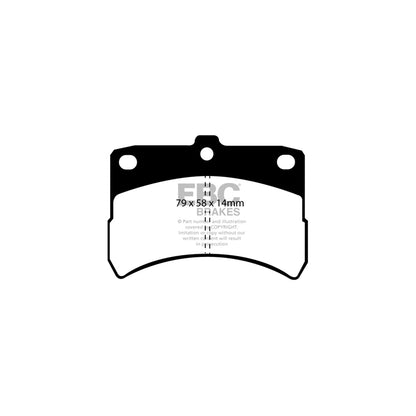 EBC DP1335 Daihatsu Perodua Ultimax Front Brake Pads (Inc. Cuore, Kelisa, Kenari) 2 | ML Performance UK Car Parts