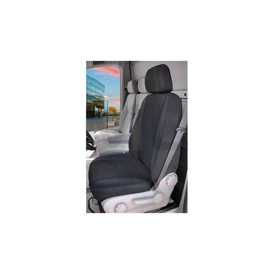 WALSER 10504 Car seat cover Anthracite, Polyester, Front | ML Performance Car Parts