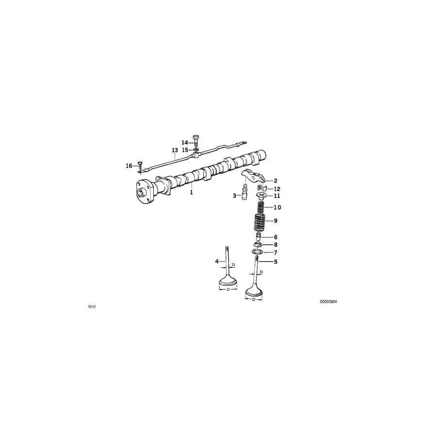 Genuine BMW 11341739667 E46 E36 E38 Exhaust Valve W.Oversize Va.System+0,2Mm 36,0/7,14MM (Inc. 316i, 750iLP & 316g) | ML Performance UK Car Parts