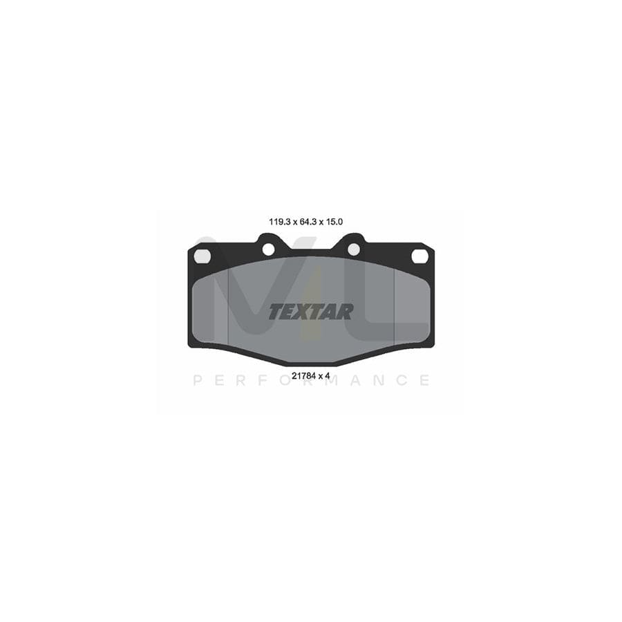 TEXTAR 2178403 Brake pad set not prepared for wear indicator | ML Performance Car Parts