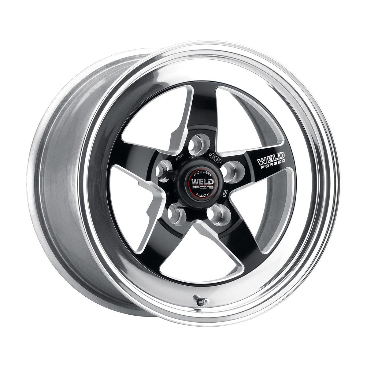 Weld 71LB-506B35A S71 Wheel 15x6 5x4.75 ET0 BS3.5 Black Center - Polished Shell