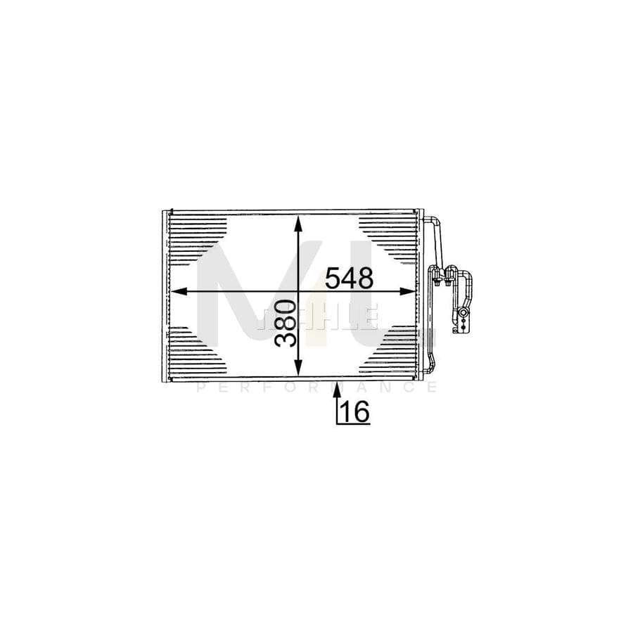 MAHLE ORIGINAL AC 335 000S Air conditioning condenser without dryer | ML Performance Car Parts