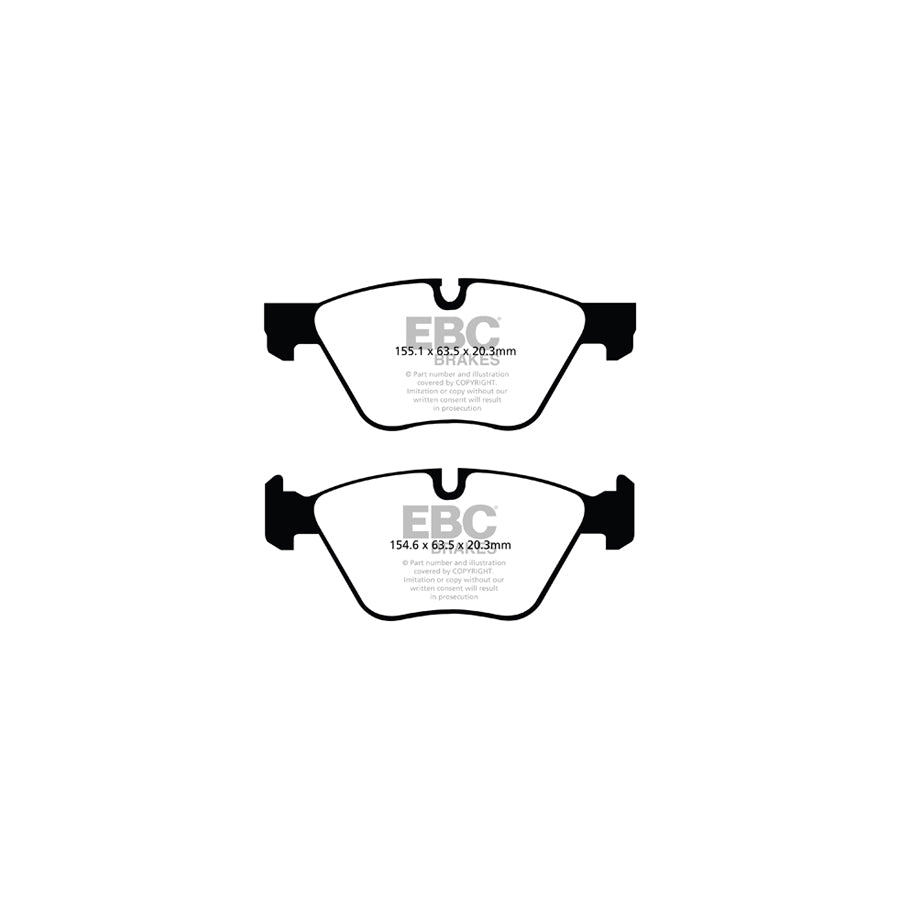 EBC DPX2088 BMW F10 F11 Ultimax Front Brake Pads - TRW Caliper 2 | ML Performance UK Car Parts