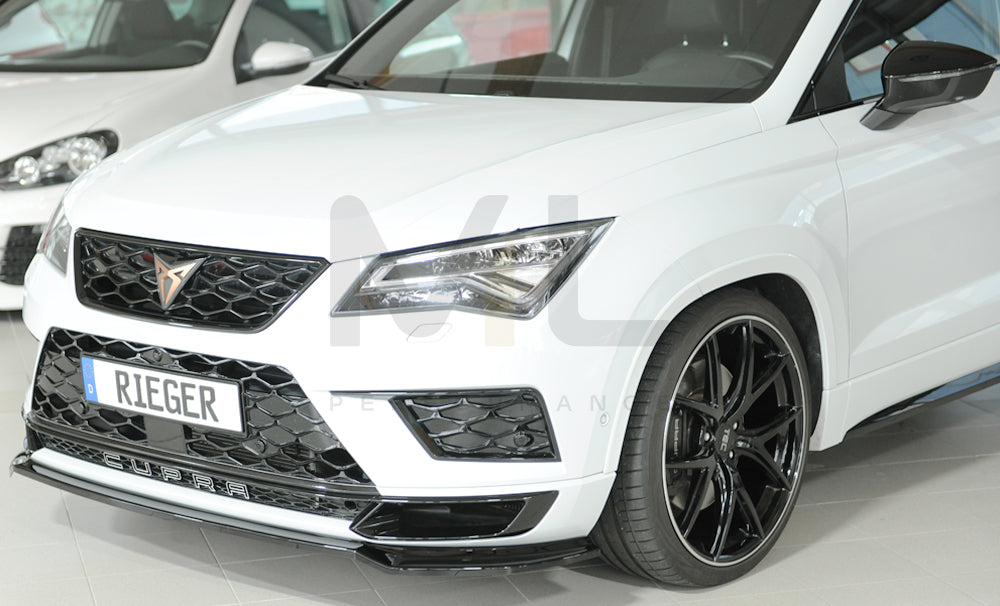 Rieger 00088227 SEAT 5FP Ateca Cupra Front Splitter 3 | ML Performance UK Car Parts