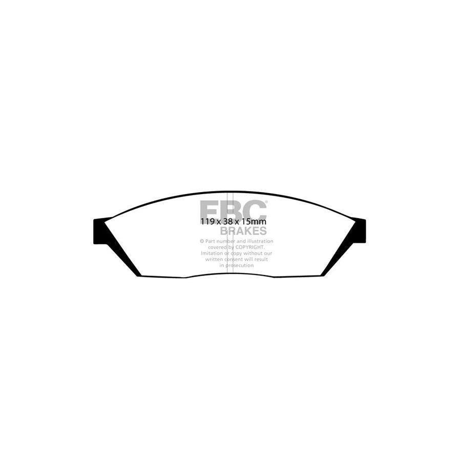 EBC DP374 Bedford Honda Suzuki Triumph Ultimax Front Brake Pads 2 | ML Performance UK Car Parts