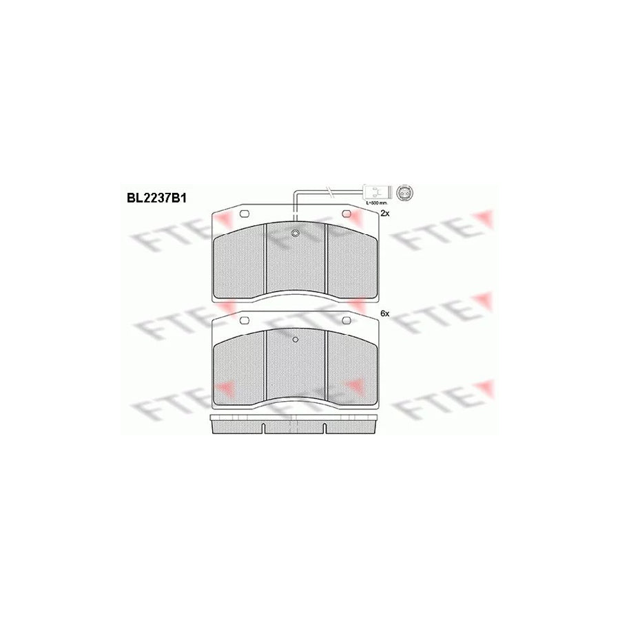 Fte BL2237B1 Brake Pad Set | ML Performance UK Car Parts