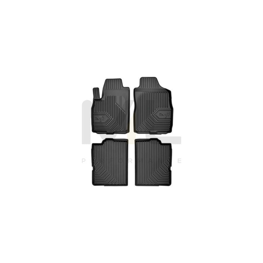 FROGUM Tailored, No.77 77407190 Floor mat set for FIAT Panda II Hatchback (169) Elastomer, Front and Rear, Quantity: 4, Black | ML Performance Car Parts