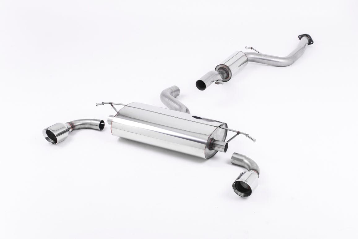 MillTek SSXFD075 Ford Focus Resonated Cat-Back Exhaust with GT-100 Polished Trims