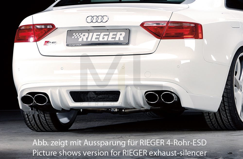 Rieger 00055428 Audi B8 B81 A5 Rear Diffuser 1 | ML Performance UK Car Parts