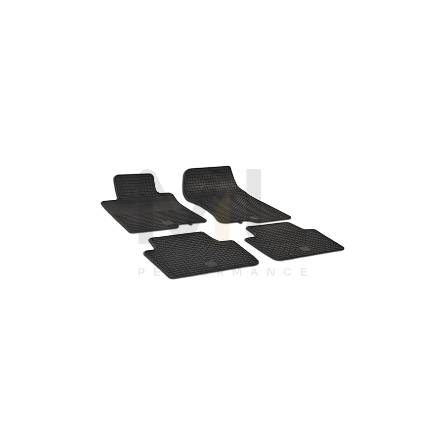 WALSER 50343 Floor mat set for HONDA ACCORD Elastomer, Front and Rear, Quantity: 4, Black | ML Performance Car Parts