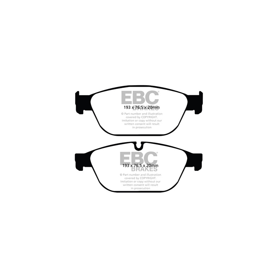 EBC DPX2087 Audi D4 Ultimax Front Brake Pads - TRW Caliper (Inc. A8 & SQ5) 2 | ML Performance UK Car Parts