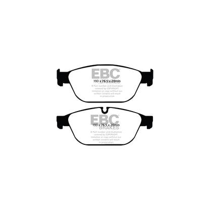 EBC DPX2087 Audi D4 Ultimax Front Brake Pads - TRW Caliper (Inc. A8 & SQ5) 2 | ML Performance UK Car Parts