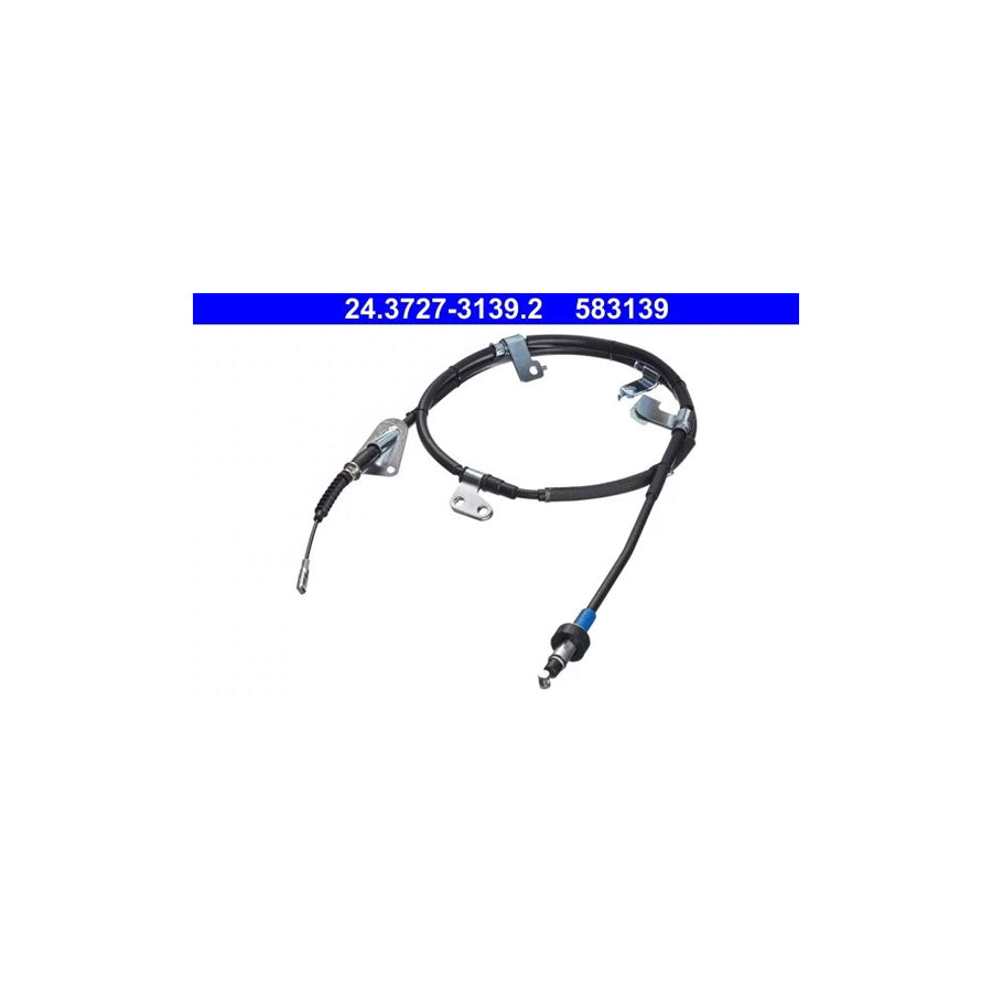 ATE 24.3727-3139.2 Hand Brake Cable For Hyundai Santa F�� Iii (Dm)