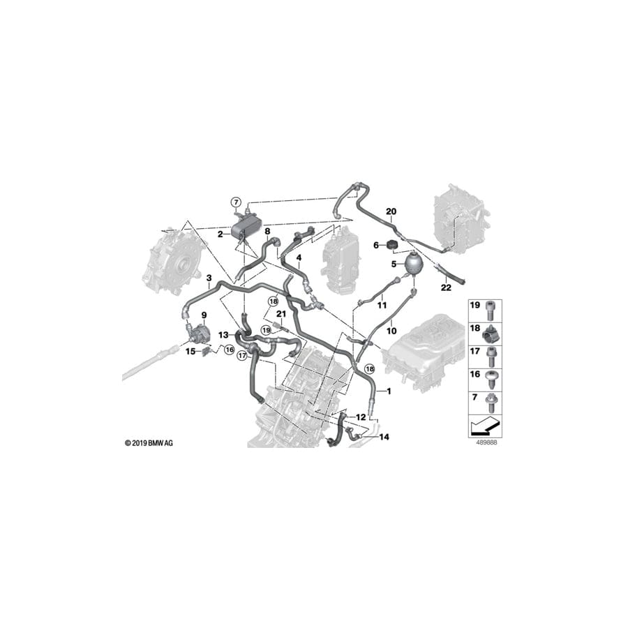 Genuine BMW 11538529933 Hose, Expansion Tank-Cylinder Head (Inc. i3) | ML Performance UK Car Parts