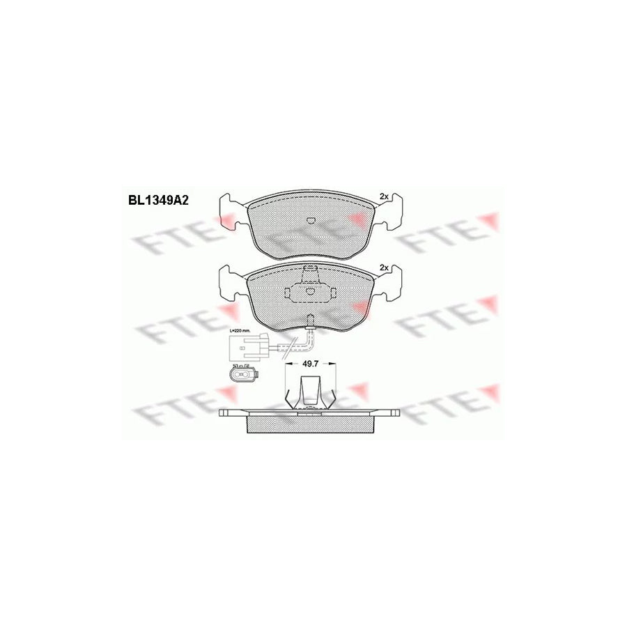 Fte BL1349A2 Brake Pad Set | ML Performance UK Car Parts