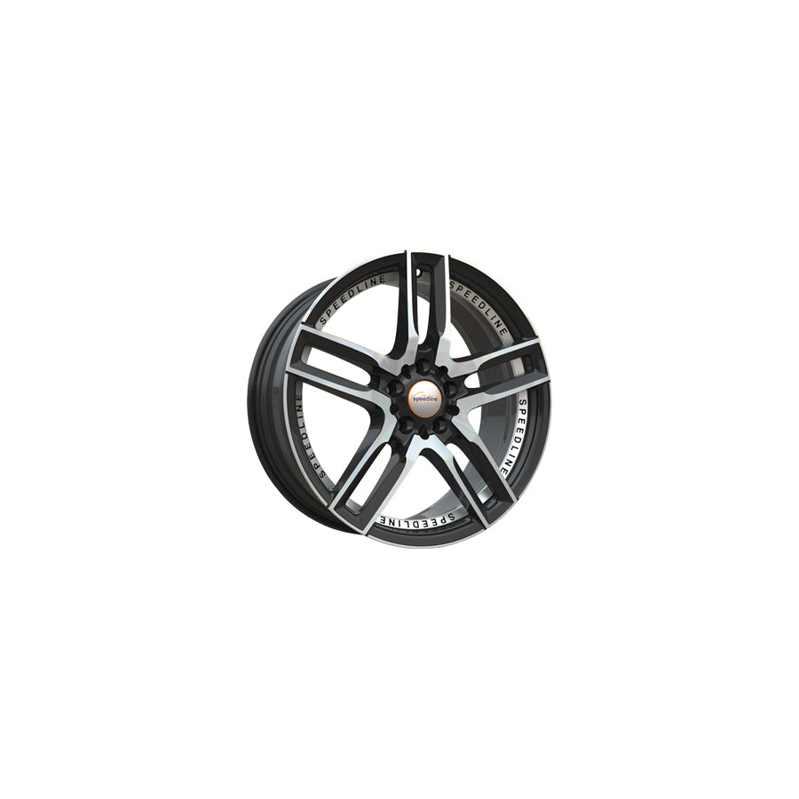 Speedline Corse SL1 Imperatore 8.5x19 ET42 SL1.9855.37X/022 Black Front Diamond Cut Wheel | ML Performance UK Car Parts